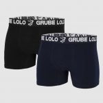 Grube Lolo Boksers Shorts 2-pack Black-Dark Blue