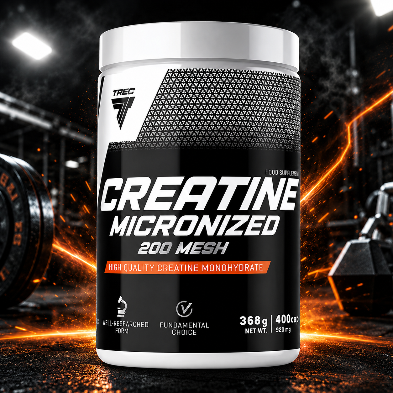 TREC NUTRITION CREATINE MICRONIZED 200 MESH 400cap