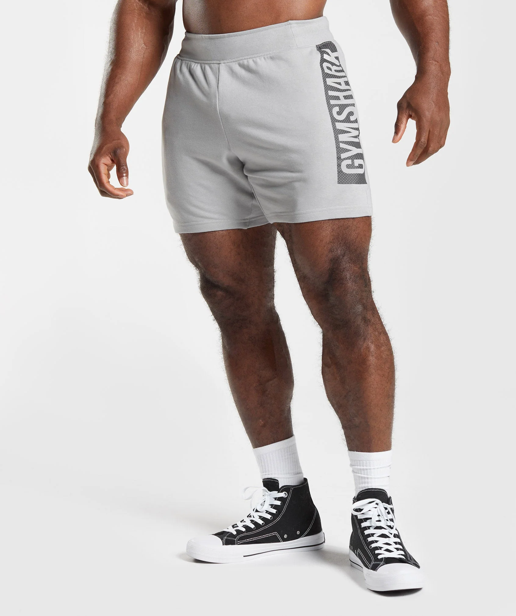Gym Shark BOLD SHORTS Gray