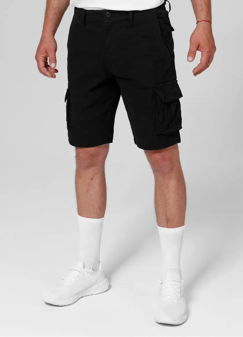 PIT BULL MENS CARGO SHORT JACKAL BLACK
