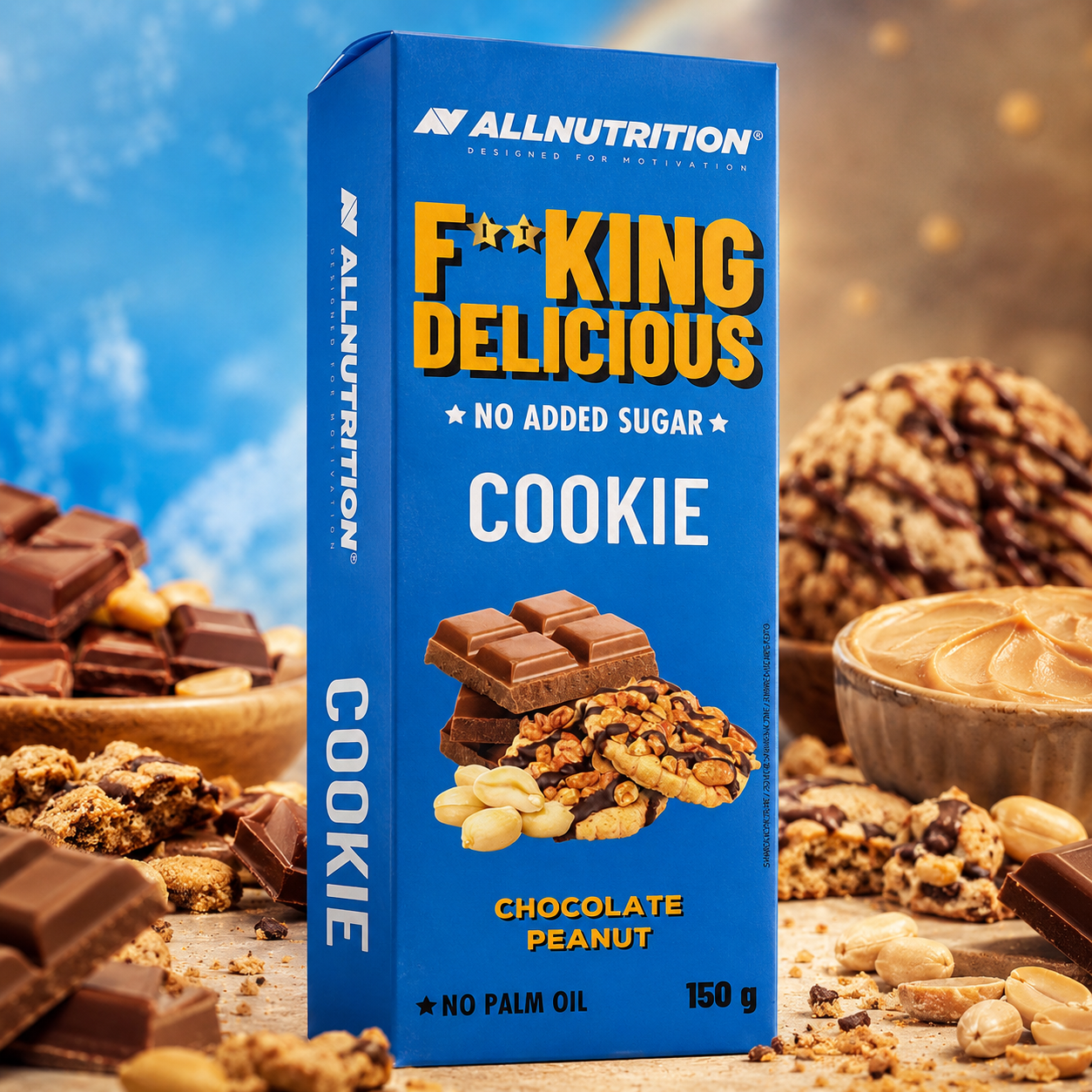 ALL NUTRITION FKING DELICIOUS COOKIE 150 G CHOCOLATE PEANUT