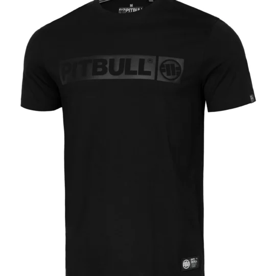 PIT BULL Men's T-Shirt All Black HILLTOP - Black