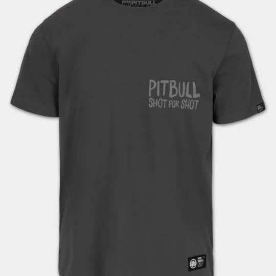 PIT BULL Men's T-Shirt SHOT FOR SHOT - Graphite